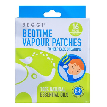 紐西蘭 BEGGI - 麥盧卡精油通鼻貼-兒童款 (8小包)-共16片/盒 (6個月以上適用)