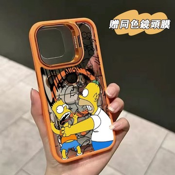 辛普森一家 金屬支架 無綫充電磁吸 iphone 18 pro max 17 16 15 13 14 12 11 手機殼