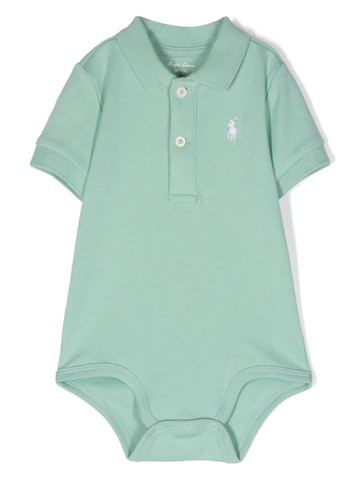 Ralph Lauren Kids - Polo Pony cotton bodie - kids - Cotton - 6 mth - Green