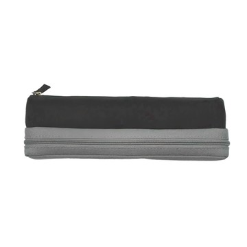 KOKUYO 國譽 雙層分類收納筆袋 互不打擾  黑灰  1個