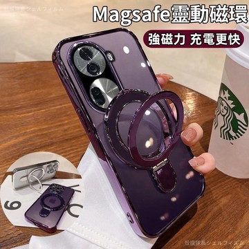 高透電鍍防摔殼 磁吸支架 適用於 OPPO Reno12 11 8 7 6 5 Pro A97 A78 保護殼 手機殼