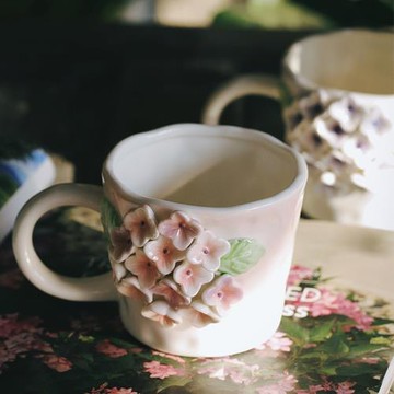 澤滕家馬克水杯子藝術感陶瓷可愛少女超萌伴手禮送閨蜜情人節禮物