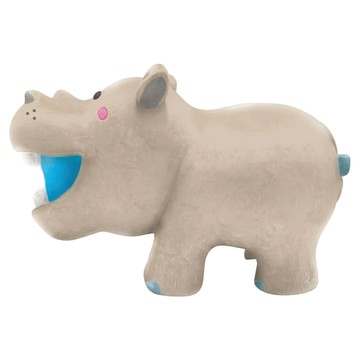 DoggyMan 多格漫 犬用吱吱乳膠玩具 海樂園河馬  灰色  1個  200 x 100 x 40mm