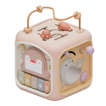 FUN TOYS 寶寶玩具六面盒繞珠音樂燈光手拍鼓兒童早期教育益智學習玩具