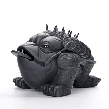 大號紫砂招財金蟾茶桌功夫茶具配件茶玩茶盤擺件可養茶寵蟾蜍