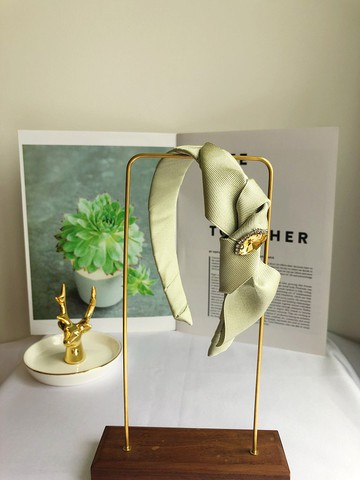 原創豆綠色髮箍