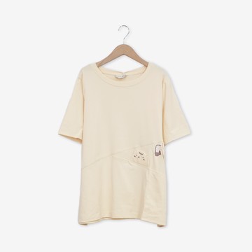 【Dailo】棉花糖家族可愛玩偶T恤上衣 杏