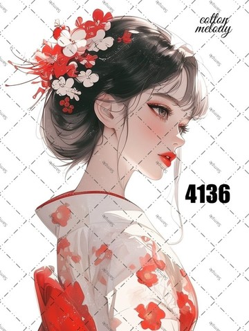 original sticker no.4136 人物貼紙 原創貼紙 原創人物貼紙 裝飾貼紙 cotton melody
