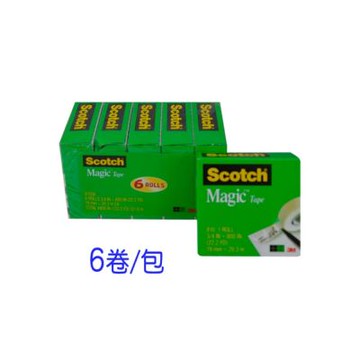【3M】810S6 3/4INx800IN隱形膠帶 6卷/包