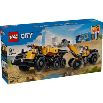 [樂享積木] LEGO 60494 傾卸式卡車與前端裝載機 城市系列