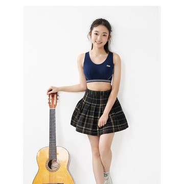 防震軍訓運動做操跑步背心式少女內衣透氣純棉固定杯學生文胸罩