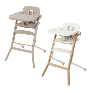 英國 Unilove Grow With Me 兒童高腳成長餐椅(香檳褐|奶蓋白)