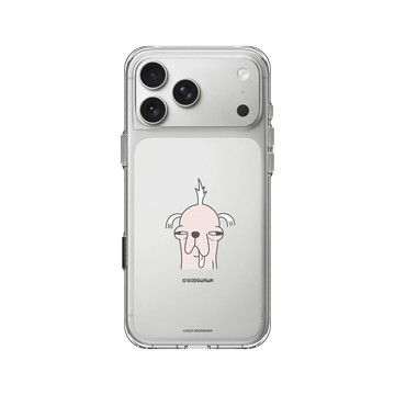 iPhone 17 Pro Max Clear Case（相機按鈕） 透明 - Godgwawa 變種吉娃娃 - 阿冠