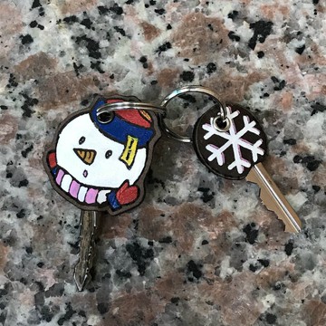 【戲鞋飾】聖誕鑰匙套(雪人版)