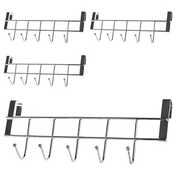 小麥購物 櫥櫃門後掛勾 87g  銀色  4個