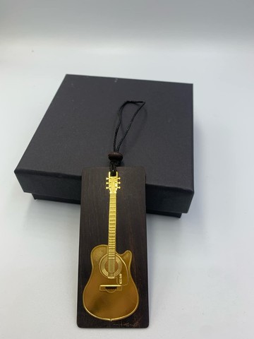 黑檀木吉它吊飾/書籤