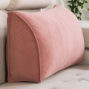 客廳純色沙發靠墊抱枕單雙人組合靠背三角形大號飄窗床頭靠枕護腰