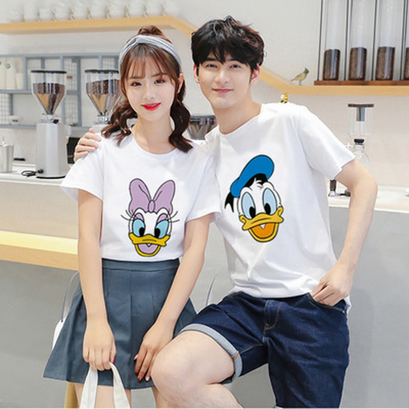 7color 韓国ファッション 綿100 ドナルドtシャツ 可愛いドナちゃんプリント ペアルックカップルtシャツ ディズニー Tシャツ 通販 Lineポイント最大1 0 Get Lineショッピング