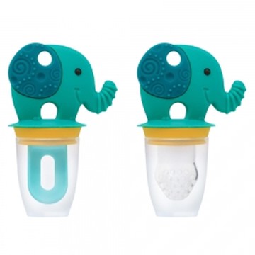 MARCUS＆MARCUS - 動物樂園3合1蔬果咬咬輔食組-大象