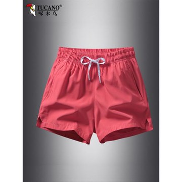 啄木鳥短褲男夏季冰絲健身運動休閑籃球跑步薄款速干三分沙灘褲子