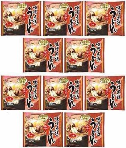 [なごやきしめん亭] レンジで簡単! ゆで 味噌煮込みうどん 225g×10   麺 うどん