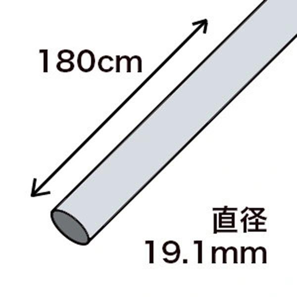 南栄工業 防獣パイプ Φ19.1mm×1.8m（入数 30本）