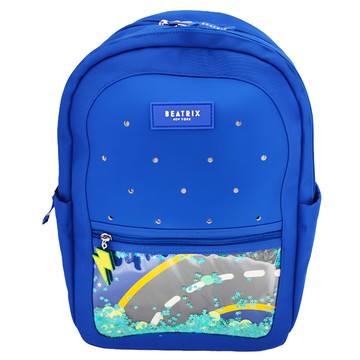 beatrix NEW YORK DONDON BAG 洞洞包 雙肩後背包 27 x 15 x 37cm  跑道藍色