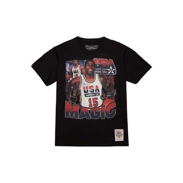 Mitchell & Ness COLLAGE TEE Magic Johnson 黑 短袖 MNTS059MJ