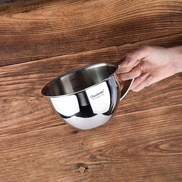 厚重控必入!德系316不銹鋼大肚早餐杯牛奶打蛋碗量杯帶手柄多用碗