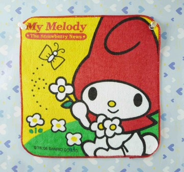 【震撼精品百貨】My Melody 美樂蒂 小方巾-摘花 震撼日式精品百貨