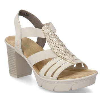 RIEKER BEIGE CASUAL OPEN SANDALS 米白色女款鞋子