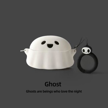 適用JBL WAVE BEAM2保護套硅膠JBLWAVEBEAM2無線藍牙耳機保護殼beam入耳式充電倉盒夜光幽靈可愛卡通軟殼