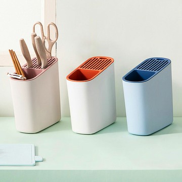 筷子簍平放置物架家用創意瀝水筷筒廚房勺子刀架筷子籠一體收納盒