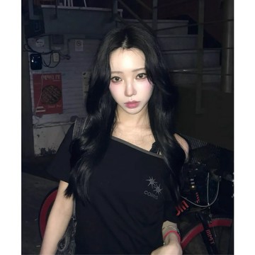 【FJstore】韓國 COIRIS RORA 小logo 斜肩 領口撞色 短T 短踢 女上衣 女生短袖 短袖上衣