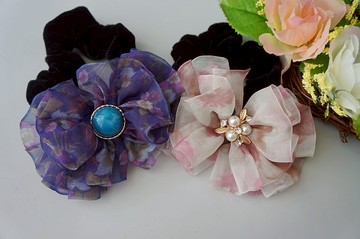 D2-舒適耐用大腸圈 - 髮圈髮束大腸圈馬尾公主頭類 千鳥格