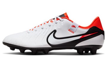 NIKE TIEMPO LEGEND 10 PRO HG LOW-TOP WHITE BRIGHT CRIMSON
