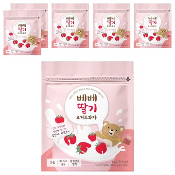 BEBE 貝兒 乳酸菌水果球  草莓  18g  6包