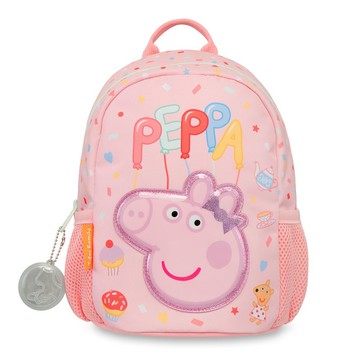 聖誕禮物 粉紅豬小妹聯名 抱抱好朋友3D幼兒背包-佩佩豬 提盒裝
