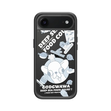 iPhone Air Mod NX -邊框背蓋組合 (相機按鈕) 黑 - Godgwawa 變種吉娃娃 - 吉藍海域