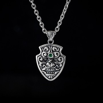 【JK銀飾】饕餮．護神／925純銀 項鍊