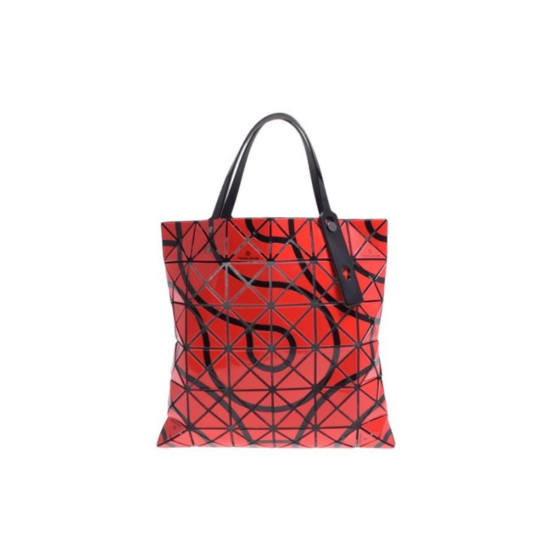新品バオバオ・BAOBAO ISSEY MIYAKE TOKOLO PATTERN トートバッグ 赤 6  