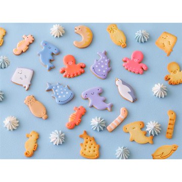 送3連萬圣節模具日本cotta熊貓小貓花朵水果小熊餅干模具烘焙