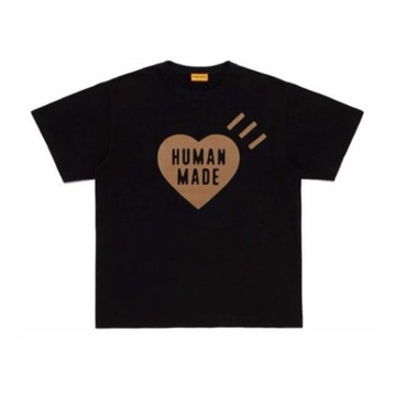 HUMAN MADE 棕大愛心 短T 短袖 黑色 RAY-141 [台灣現貨]