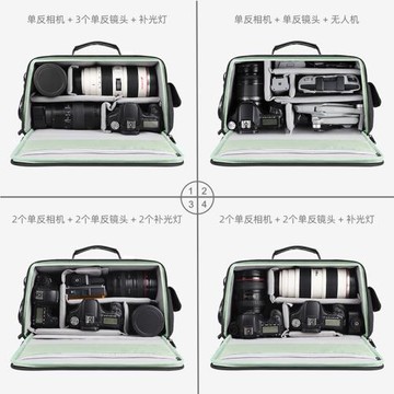 LUZ胖牛數碼相機收納單肩包鏡頭包 戶外單肩斜挎攝影數碼相機包
