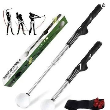 ♔新款高爾夫揮桿練習器便攜可伸縮教練推薦節奏練習桿golf練習棒