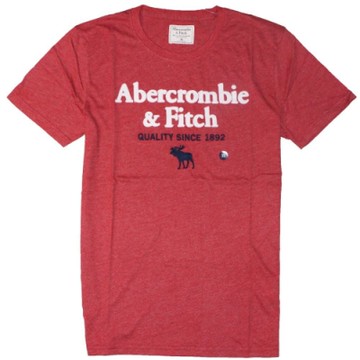 AF a&f Abercrombie & Fitch 短袖 T恤 紅色 1471
