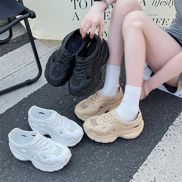 【Alice】韓星推薦洞洞款舒適厚底運動涼鞋(休閒鞋/拖鞋/娃娃鞋/莫卡辛/樂福鞋)