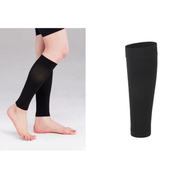 韓國 LOVLOY - (升級版)彈力加壓瘦腿/美腿襪套-小腿-黑