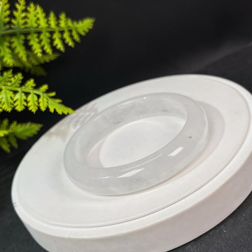 白色幽靈水晶手鐲 63+MM 星光閃片水晶手環 凈化心靈 平衡能量