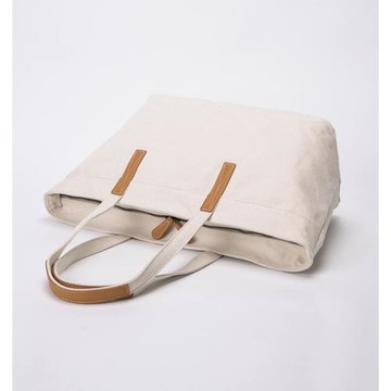 YONBEN/元本良廠韓版簡約大氣日系帆布托特包大容量女包單肩大包